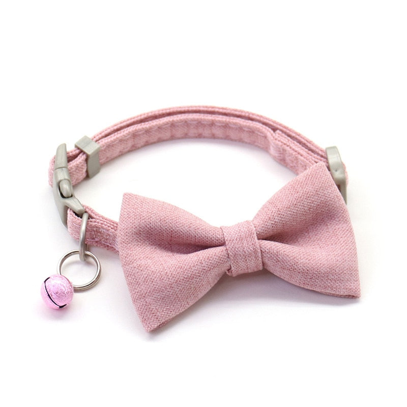 Pink Bowtie Collar