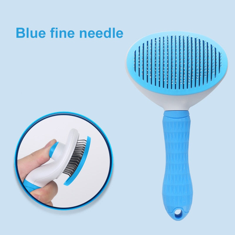 Self-Cleaning Pet Fur Remover Brush