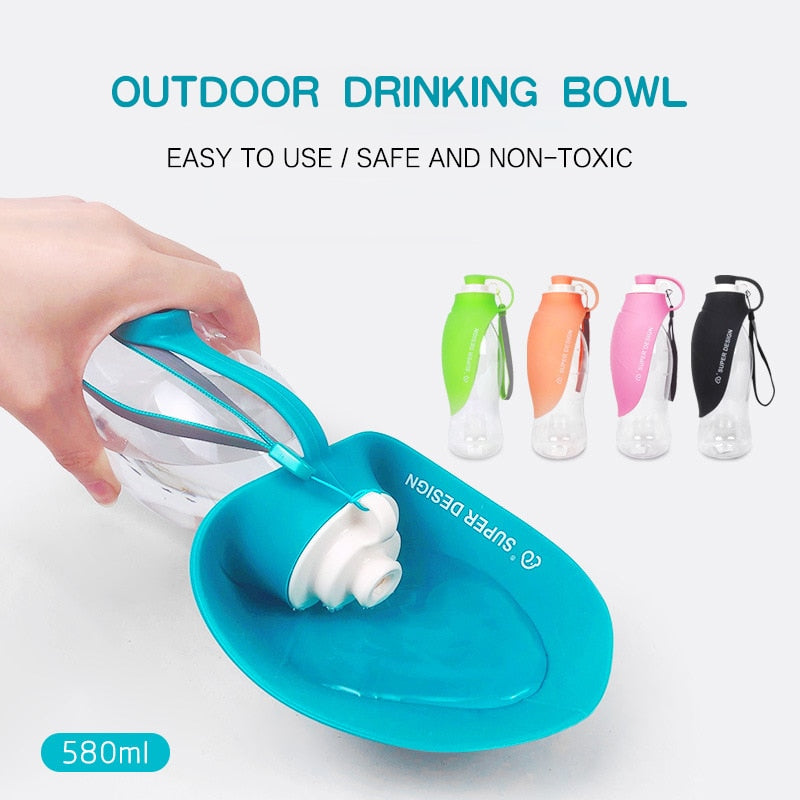 Portable Dog Foldable Leaf Water Bottle / Water Bowl