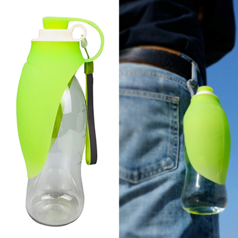 Portable Dog Foldable Leaf Water Bottle / Water Bowl