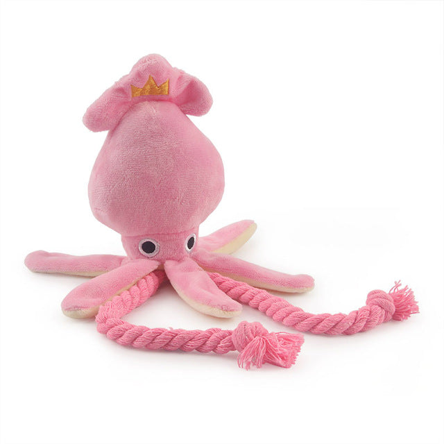 Pink Plush Octopus