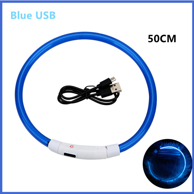 USB Rechargeable Luminous Collar