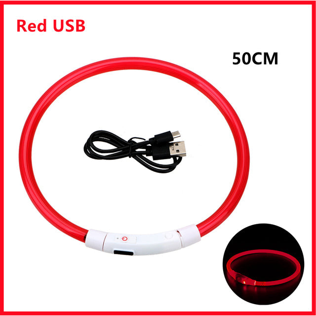 USB Rechargeable Luminous Collar